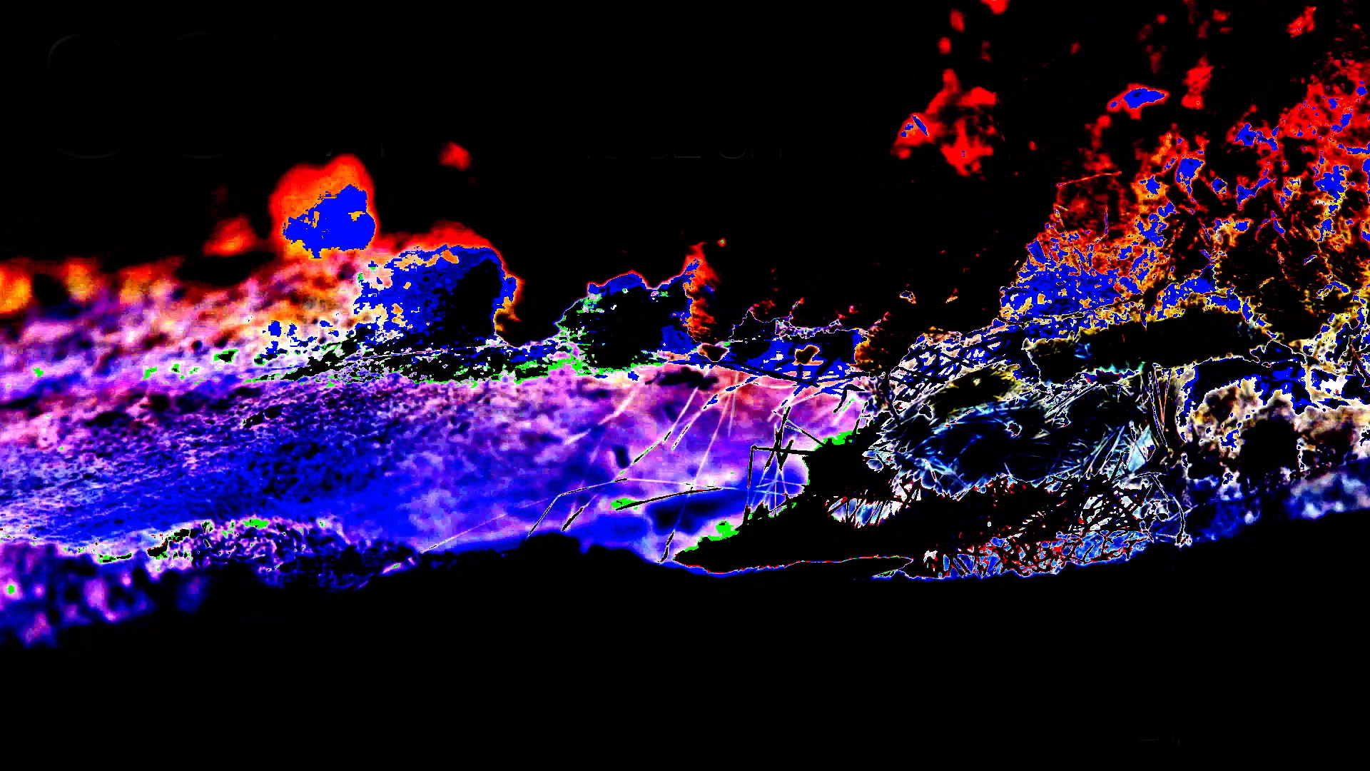 Abstract image like a splash of water against a black background